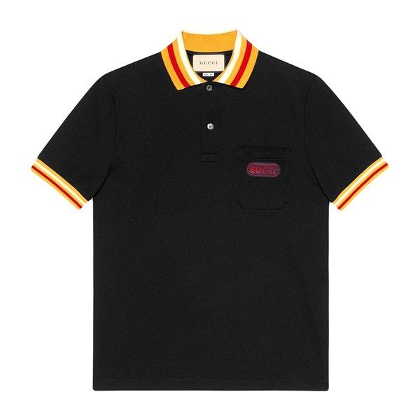  Polo Gucci Đen Cổ Vàng 527727 - X9X76 
