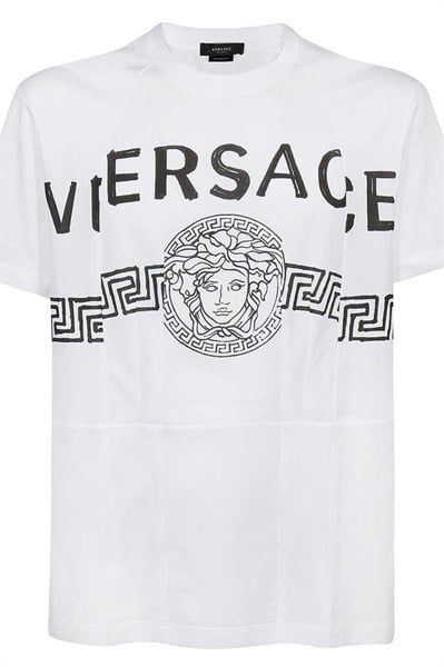  Phông Versace Chữ Đen Ngực Medusa A86893 