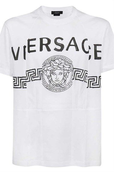  Phông Versace Chữ Đen Ngực Medusa A86893 