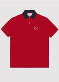  Polo Gucci Đỏ Cổ Đen Thêu Ngực 574086 Xja6C 