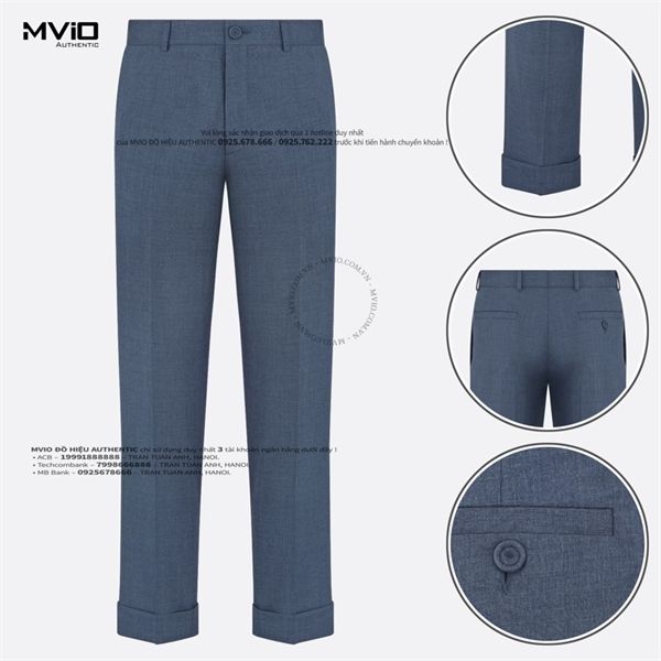  Quần Vải Dior Xanh Pantanion CD Sau 113C116A5886 520 