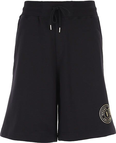  Short Versace Đen Logo Tròn 72Gadt03U 