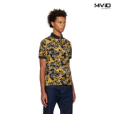  Polo Versace Đen Full Hoạ Tiết 74GAG6S0 