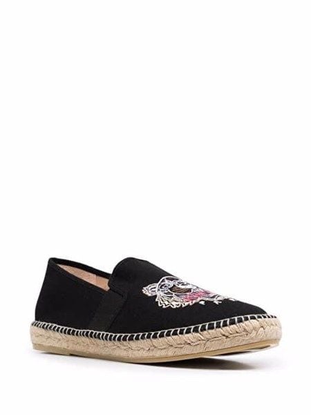  Slip On Cói Kenzo Mặt Hổ Trắng Fb65Es188F71 