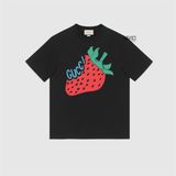  Phông Gucci Đen Strawberry 565806 Xja1N 