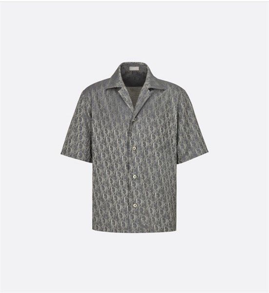  Sơ Mi Dior Pizama Cộc Tay Xám Chất Lụa 113C519A5050 888 