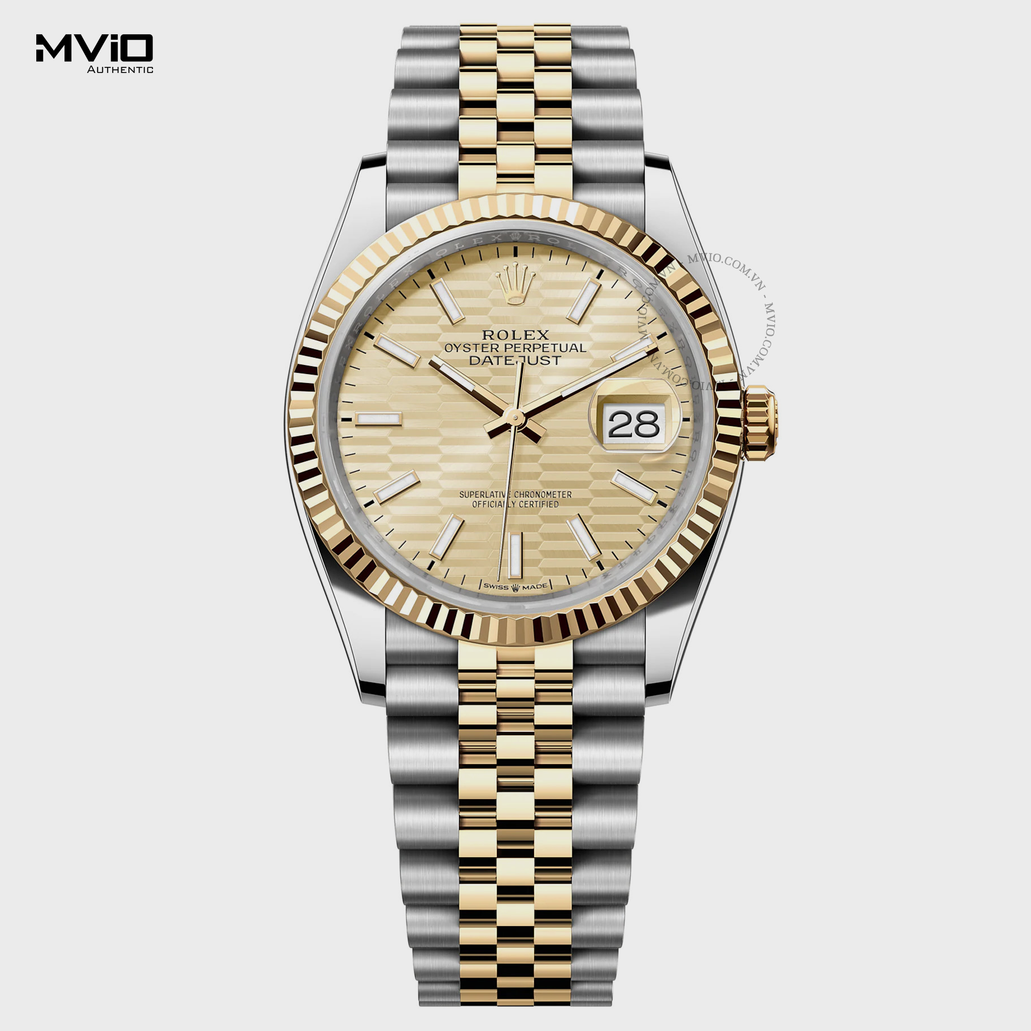 Đồng Hồ Rolex Perpetual Datejust 36 Yellow Gold