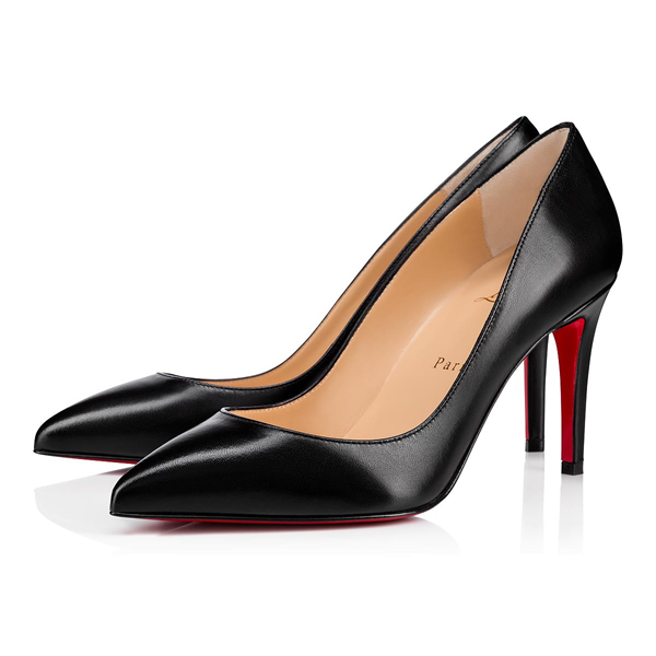  High Ginger Louboutin Đen Pigalle 85 