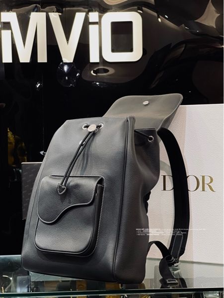  Balo Christian Dior Đen Logo Viền. 