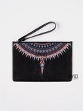  Clutch Marcelo Burlon Đen Cánh Thổ Dân Cmna013F198540701088 