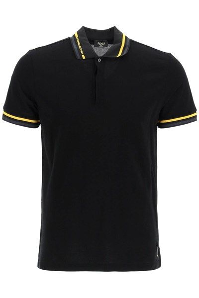  Polo Fendi Proma Đen Cổ Viền Vàng Fi0985 Ahc1F0Qa1 