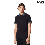  Polo Versace Đen Cổ Chữ Trắng 74GAGT02 