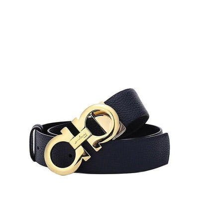  Belt Salvatore Xanh Đen Mặt Gold Xe0536 