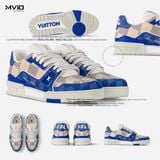  Sneaker Louis Vuitton Trainer Xanh Blue Damier 1AC57R 