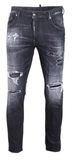  Jean Dsquared2 Ghi Skater Chữ Đen Túi Sau S71Lb0841 