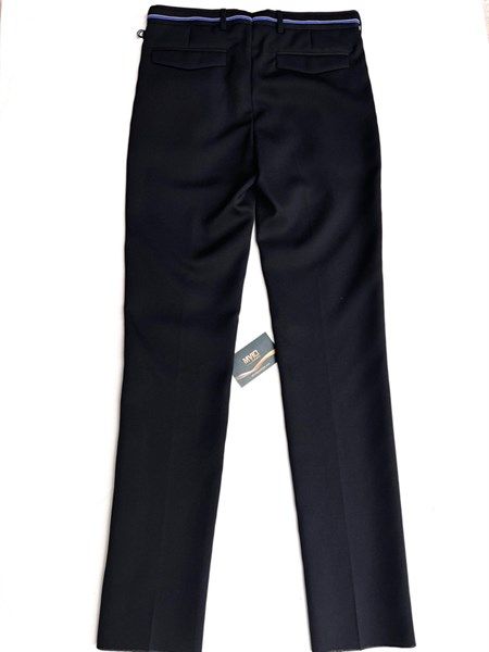  Quần Vải Dior Đen Cạp Viền Xanh 733C124A3971 901 