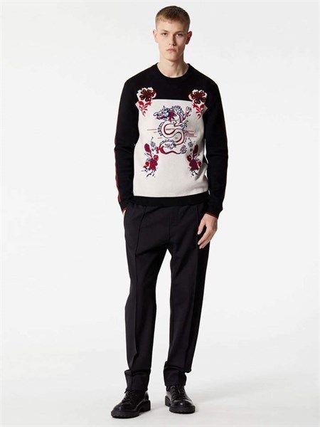  Len Kenzo Đen Hoa Đỏ Lưng Color By 5Pu2303Ca 