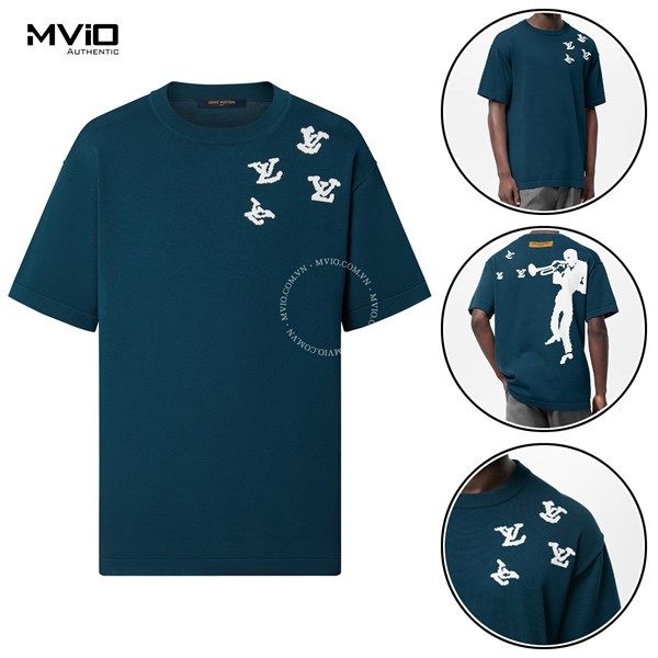  Phông Louis Vuitton Xanh Logo LV Trắng RM222V 