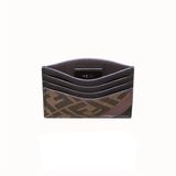  Ví Holder Card Fendi Portatessere In Tessuto Marrone 