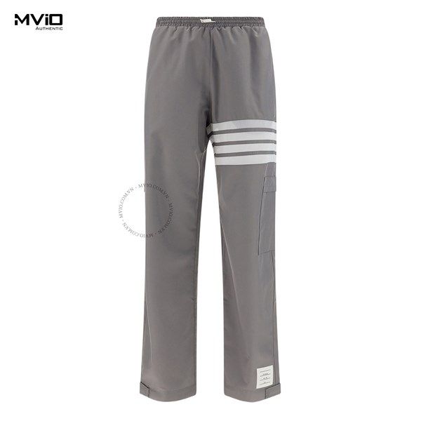  Quần Gió Thom Browne Grey Viền Trắng MJQ163AF0197 