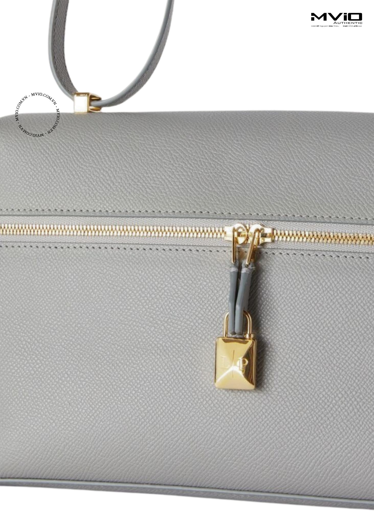  Túi Loro Piana Đeo Xanh Mint Khoá Gold FAN4085M565 