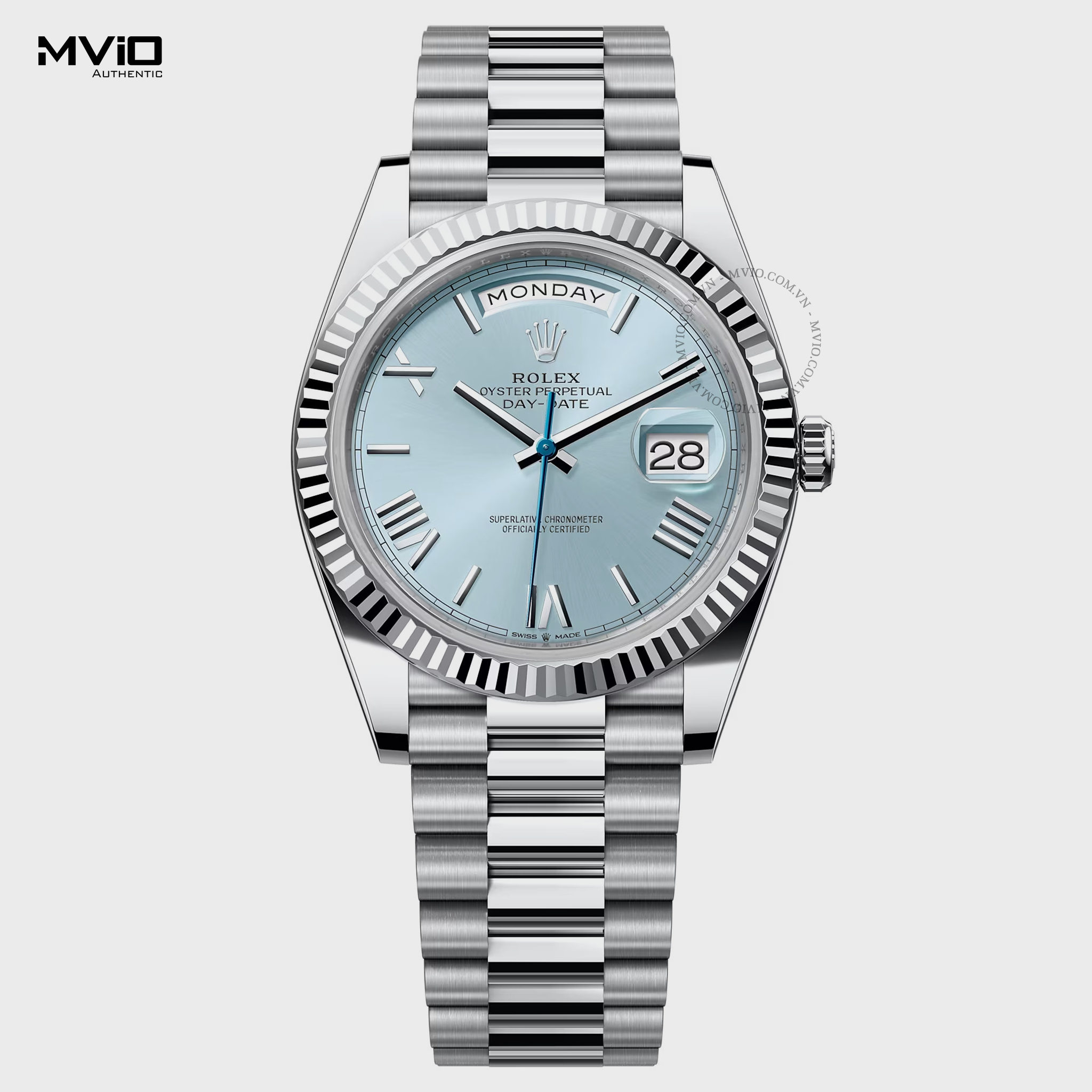 Đồng Hồ Rolex Perpetual Daydate 40 Platinum