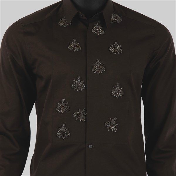  Sơ Mi Dolce Gabbana Đen Dài Tay Ong Nhiều G5Dn7Z Ge592 