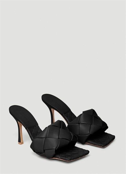  Guốc Heels Bottega Veneta Đen Da Đan 