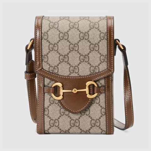  Túi Phone Bag Gucci Nâu Mono ZAMA42 