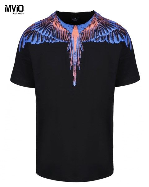  Phông Marcelo Burlon Đen Cánh Màu 05 Cmaa018R20Jer0071060 