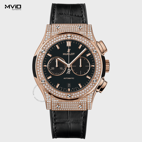  Đồng Hồ Hublot Classic Fusion Chronograph King Gold Pave 