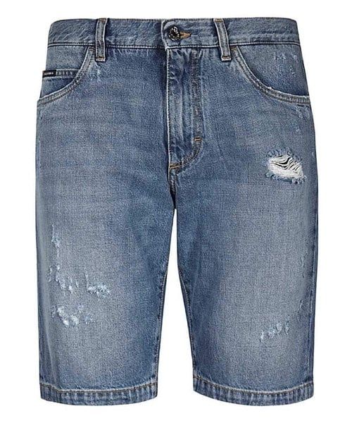  Short Dolce Gabbana Xanh Rách Tag Gold Gy4Jed-G8Cb4 