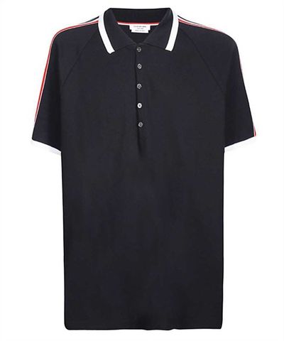  Polo Thom Browne Navy Viền Vai MJP086A00050 415 