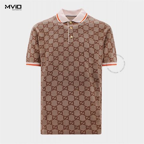  Polo Gucci Be Mono Cổ Viền Cam 782384 XJFGU 