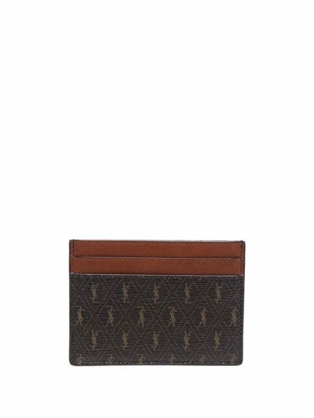 Holder Card Saint Laurent Nâu Vân YSL 6471482UY2W2166