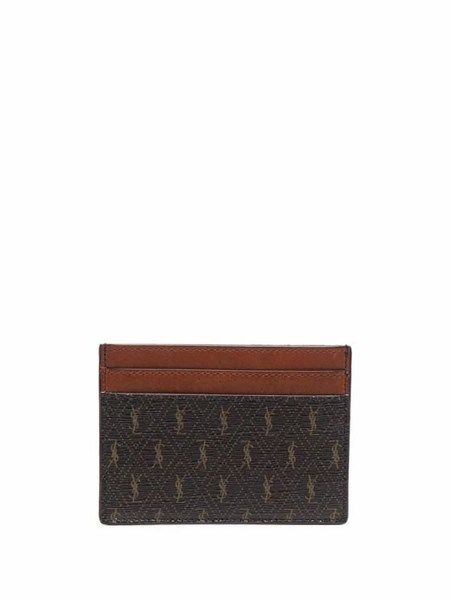  Holder Card Saint Laurent Nâu Vân Ysl 6471482Uy2W2166 