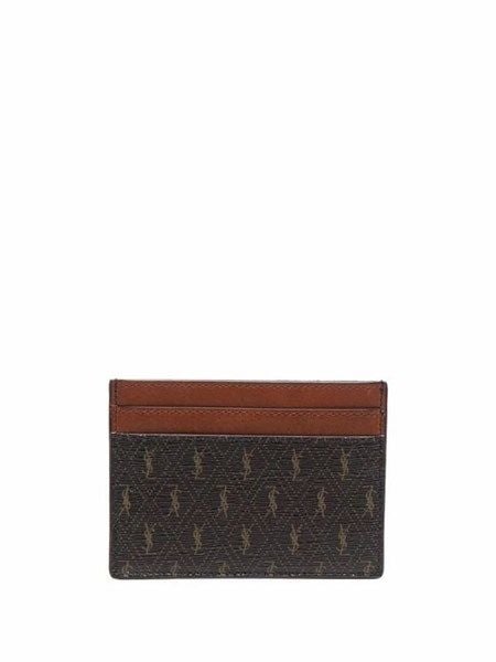  Holder Card Saint Laurent Nâu Vân Ysl 6471482Uy2W2166 