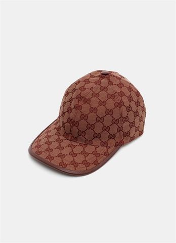  Mũ Gucci Nâu Đỏ Vân Monogram 678385 