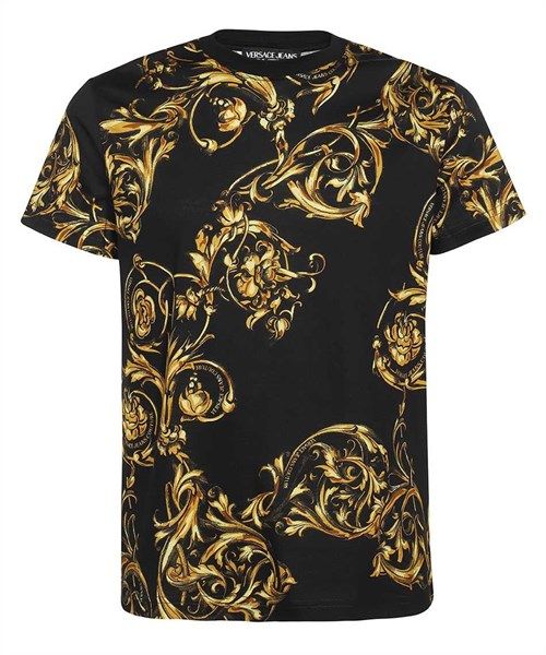  Phông Versace Đen Hoạ Tiết Vàng 72Gah6S0 