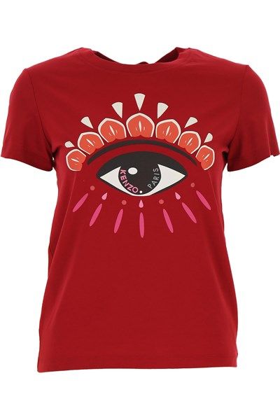  Phông Kenzo Red Womens Hình Mắt (2Ts733-4Yd-22) 