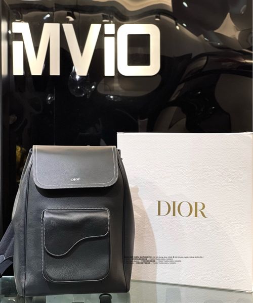 Balo Christian Dior Đen Logo Viền. 