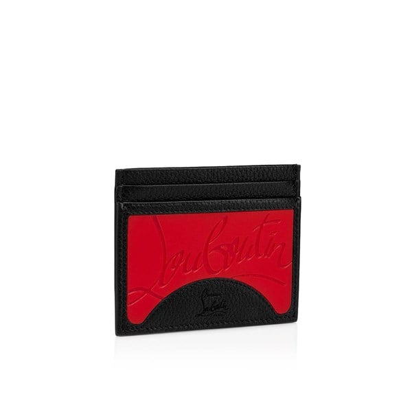 Holder Card Louboutin Đen Viền Đỏ 1205015â