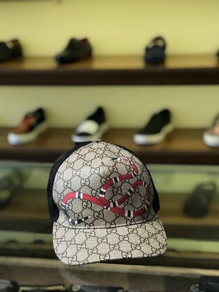  Mũ Gucci Camel Rắn Lưới 