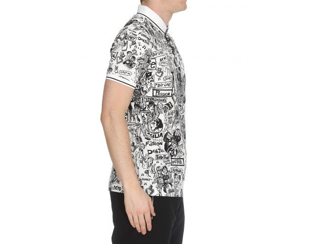  Polo Dolce Trắng Hình Người Đen Fs761 Hwz88 
