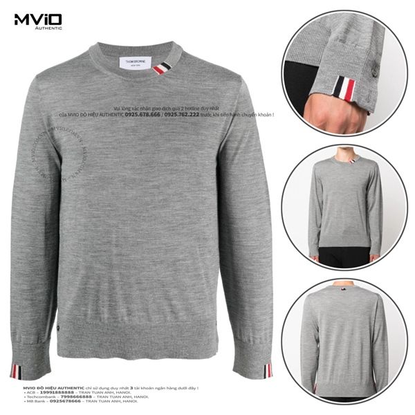  Len Thom Browne Ghi Logo Cổ MKA474 Y1014 055 