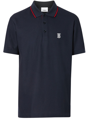  Polo Burberry Navy Tb Trắng 8017007 