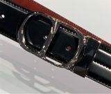  Belt Dior Mặt Xoay Da Bóng 