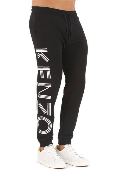  Quần Kenzo Nỉ Đen Chữ Trắng 5Pa716 4Md 99 