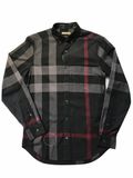  Sơ Mi Burberry Dài Tay Đen Chk Lệch 4005661 