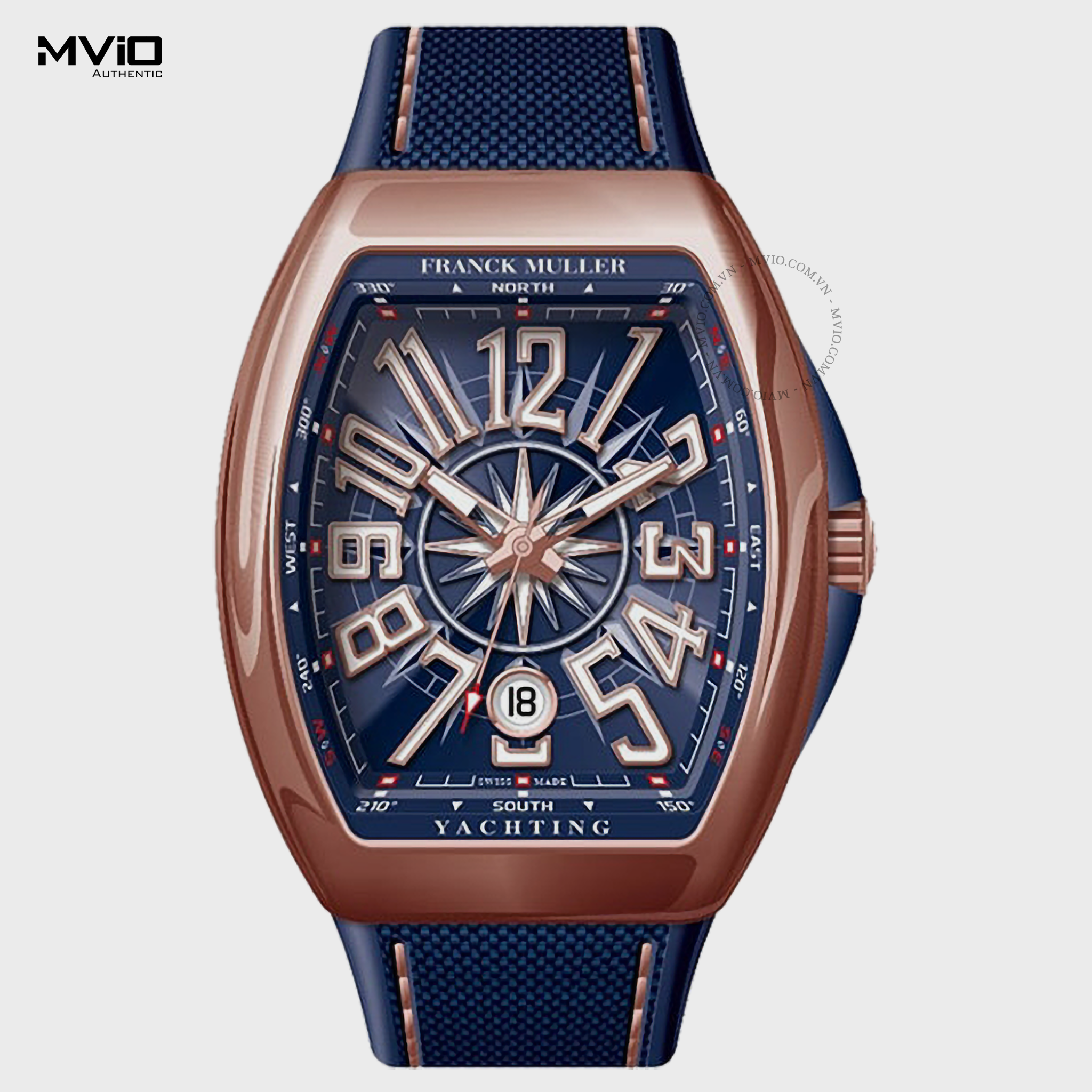  Đồng Hồ Franck Muller Vanguard Yachting Rose Gold 